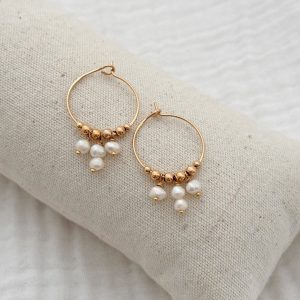 Boucles d’oreilles Ayla – Plaqué or