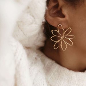 Boucles d’oreilles Astrée – Acier inoxydable